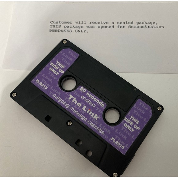 The Link 30 Second Endless Loop Answering Machine Outgoing Message Cassette Tape - Picture 2 of 4